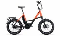 Cube 20" Compact Hybrid - Sort-orange - E-Bike