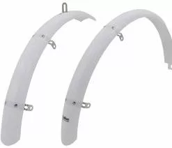 Hvide Skærmsæt 35 Mm - Cykelskærme