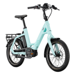 QIO 20" Compact Hybrid - Soft Mint - E-Bike.