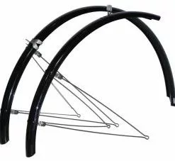 Skærmsæt Blank Sort 45mm